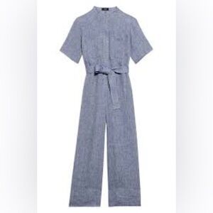 Theory Patch Pocket Chambray Jumpsuit
